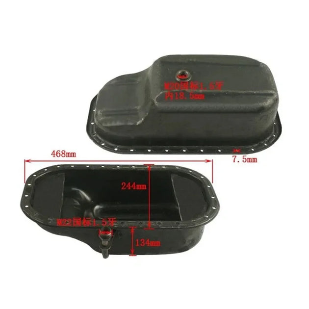 8-94334-739-1 Engine Oil Pan For Isuzu 4JG2 Engine Forklift Parts Old Style-Replacement Aftermarket Parts