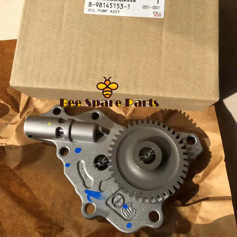 8-98145153-1 8981451531 02/802610 oil pump assy for Isuzu 4JJ1 engine ZX120-3 ZAX120 ZAX130 Excavator-Replacement Aftermarket Parts