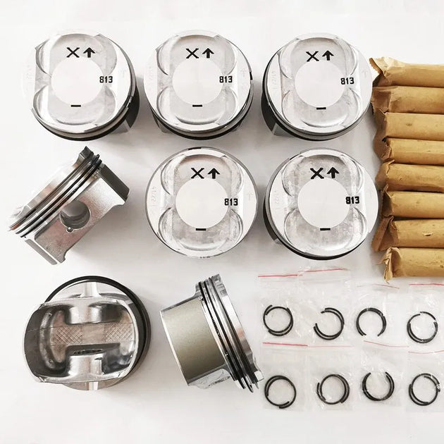 8 PCS 94810303134 94810334100 99610303351 50442N0 Piston for Porsche Cayenne 4.5L M48.00 V8 250kW 340HP 2002-2010 93MM DIA STD-BeeSpareParts
