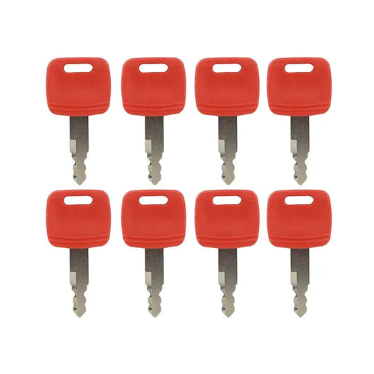 8 Ignition Keys H800 AT194969 AT147803 4286465 for John Deere Hitachi Case Part-BeeSpareParts