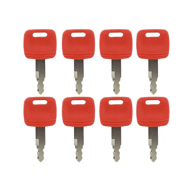 8 Ignition Keys H800 AT194969 AT147803 4286465 for John Deere Hitachi Case Part-BeeSpareParts