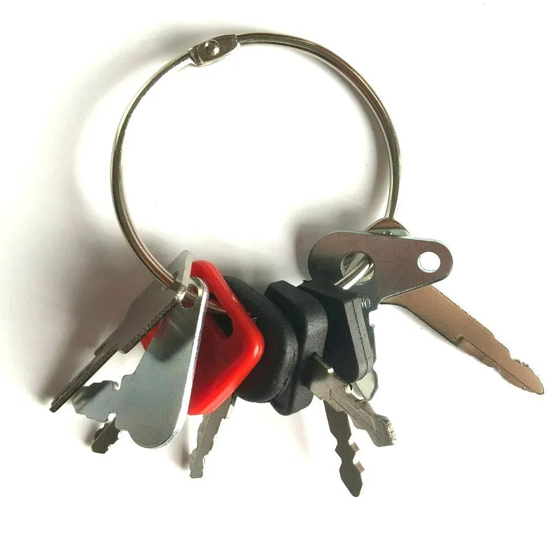 8 Keys Heavy Equipment / Construction Ignition Key Set Fit For Volvo Hitachi-Replacement Aftermarket Parts