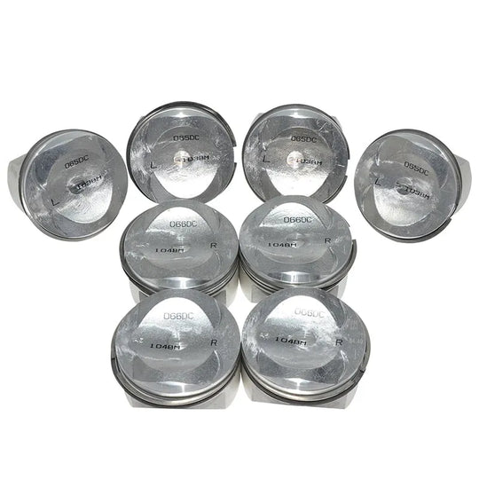 8 PCS 079107065DC 079107066DC Piston for Audi S4 S5 A6 C6 A8 Q7 VW Touareg BBK BHF CAUA BVJ BAR 4.2L FSI V8 DOHC 84.5MM STD-BeeSpareParts