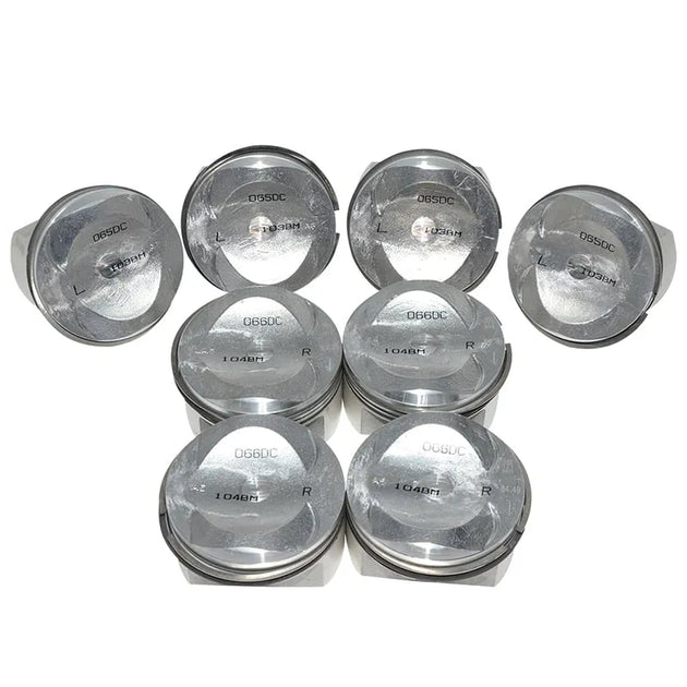 8 PCS 079107065DC 079107066DC Piston for Audi S4 S5 A6 C6 A8 Q7 VW Touareg BBK BHF CAUA BVJ BAR 4.2L FSI V8 DOHC 84.5MM STD-BeeSpareParts