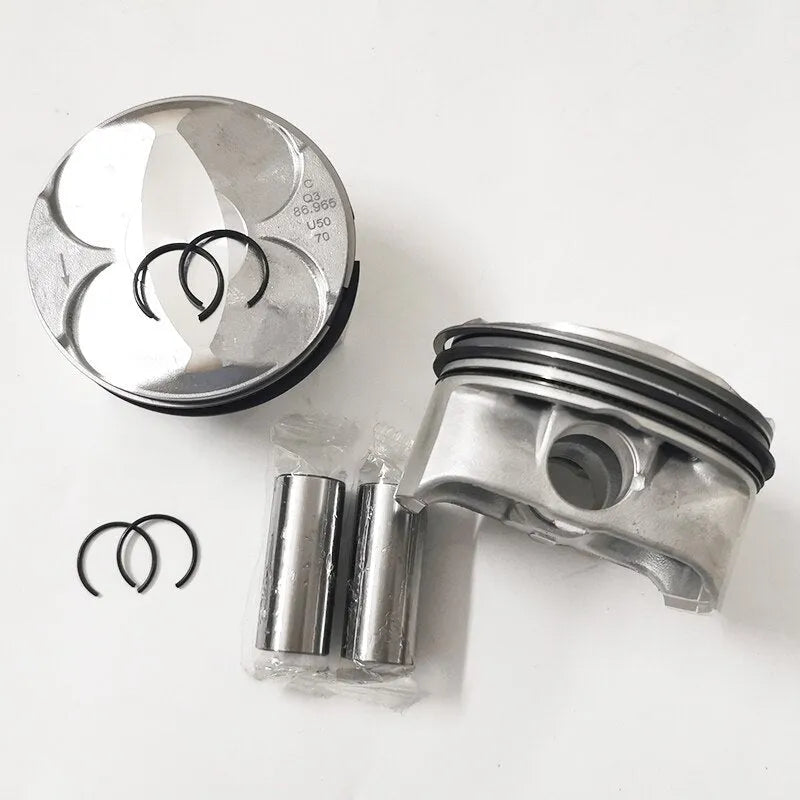 8 PCS 11257546489 11 25 7 546 489 11257545007 Engine Piston for BMW 540i 740i E36 E46 E60 4.0L V8 N62 N62B40 N62B40A 87MM STD-BeeSpareParts