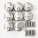 8 PCS 11257546489 11 25 7 546 489 11257545007 Engine Piston for BMW 540i 740i E36 E46 E60 4.0L V8 N62 N62B40 N62B40A 87MM STD-BeeSpareParts