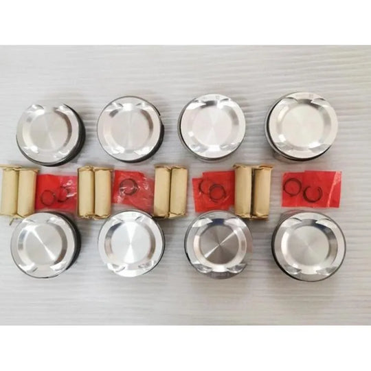 8 PCS 11257598207 PISTON FOR BMW S63B44 WITH PISTON RINGS AND BOLTS-BeeSpareParts