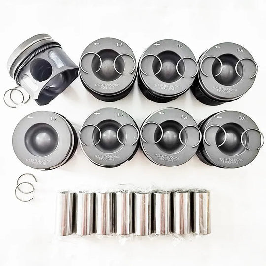 8 PCS LR023496 Engine Piston for Land Rover Range Rover L322 L405 Range Rover Sport L494 4.4 4.4T V8 4.4TDI 448DT 4.4D V8 4x4-Replacement Aftermarket Parts