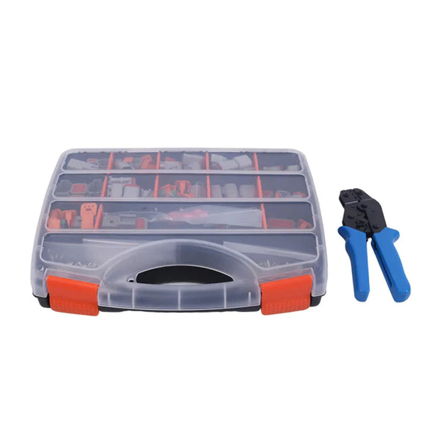 800 PCS Deutsch DT Connector Kit W/SN-48B Crimp Plier Tool For 14 16 18 20 GA.-BeeSpareParts