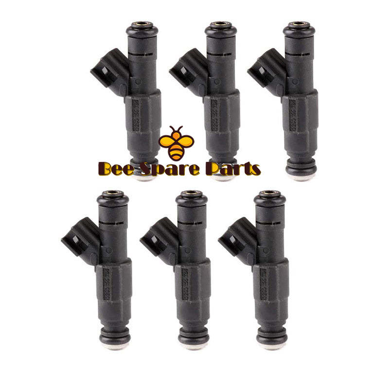 6PCS 0280155784 0280155974 Fuel Injectors Set 6 PCs Upgrade for Jeep 1999-2004 4.0L I6