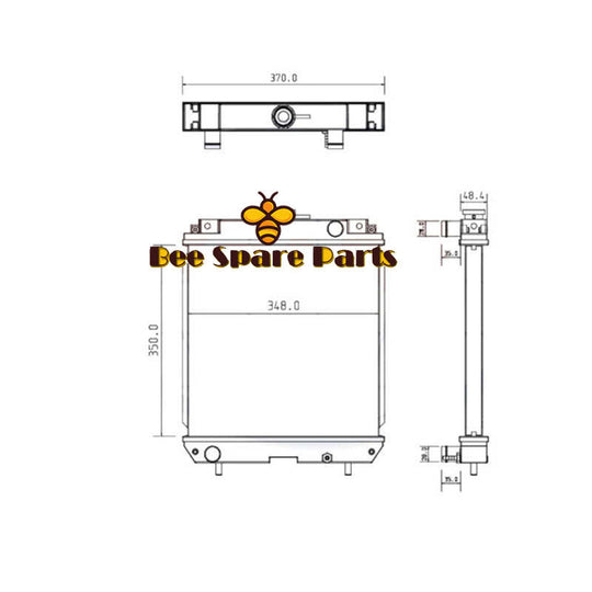 Buy 243-6260 Water Tank Radiator Core ASS'Y For Caterpillar 301.6C 301.8C Engine L3E Free Shipping