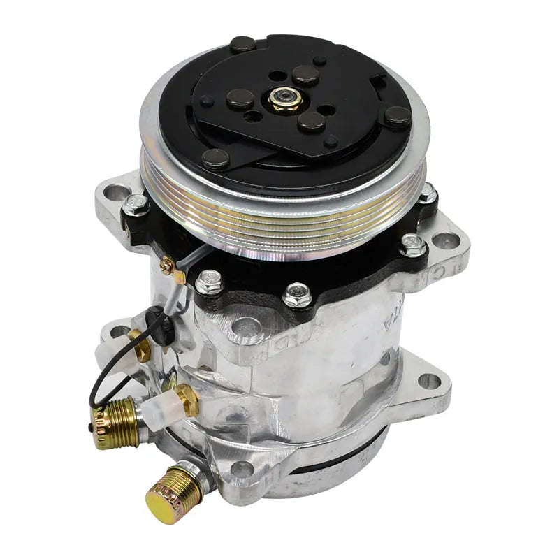 87649991 Compressor Sanden SD5H11 Style for Case 420 ++ Skid Steer Loaders-BeeSpareParts