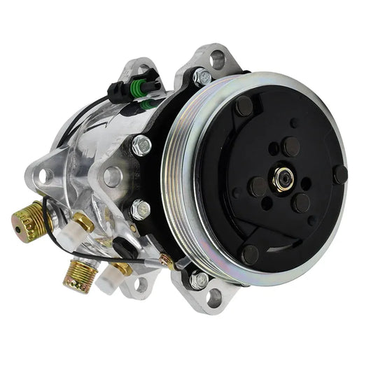 87649991 Compressor Sanden SD5H11 Style for Case 420 ++ Skid Steer Loaders-BeeSpareParts
