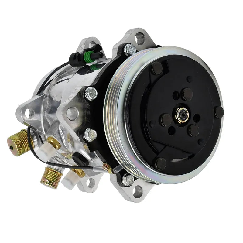 87649991 Compressor Sanden SD5H11 Style for Case 420 ++ Skid Steer Loaders-BeeSpareParts