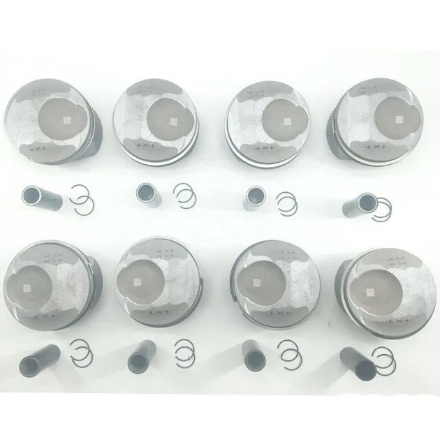 8PCS 94810304857 94810304757 Engine Piston for Porsche Panamera Cayenne 4.8L V8 M48.01 M48.02 M48.20 M48.40 Cylinder Φ96.00-BeeSpareParts