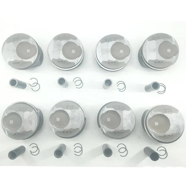 8PCS 94810304857 94810304757 Engine Piston for Porsche Panamera Cayenne 4.8L V8 M48.01 M48.02 M48.20 M48.40 Cylinder Φ96.00-BeeSpareParts