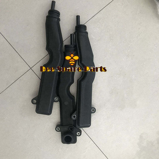 4pcs PC200-8 Exhaust Pipe 6754-21-6100 3971371 PC200-8 Crankshaft Breather Tube 3971371 6754-21-6100