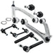 8pc Front Control Arm Ball Joint Sway Bar Link Tie Rod Steering Suspension Kit For Hummer H3 15082974 2006 2007 2008 2009 2010-BeeSpareParts