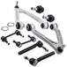 8pc Front Control Arm Ball Joint Sway Bar Link Tie Rod Steering Suspension Kit For Hummer H3 15082974 2006 2007 2008 2009 2010-BeeSpareParts