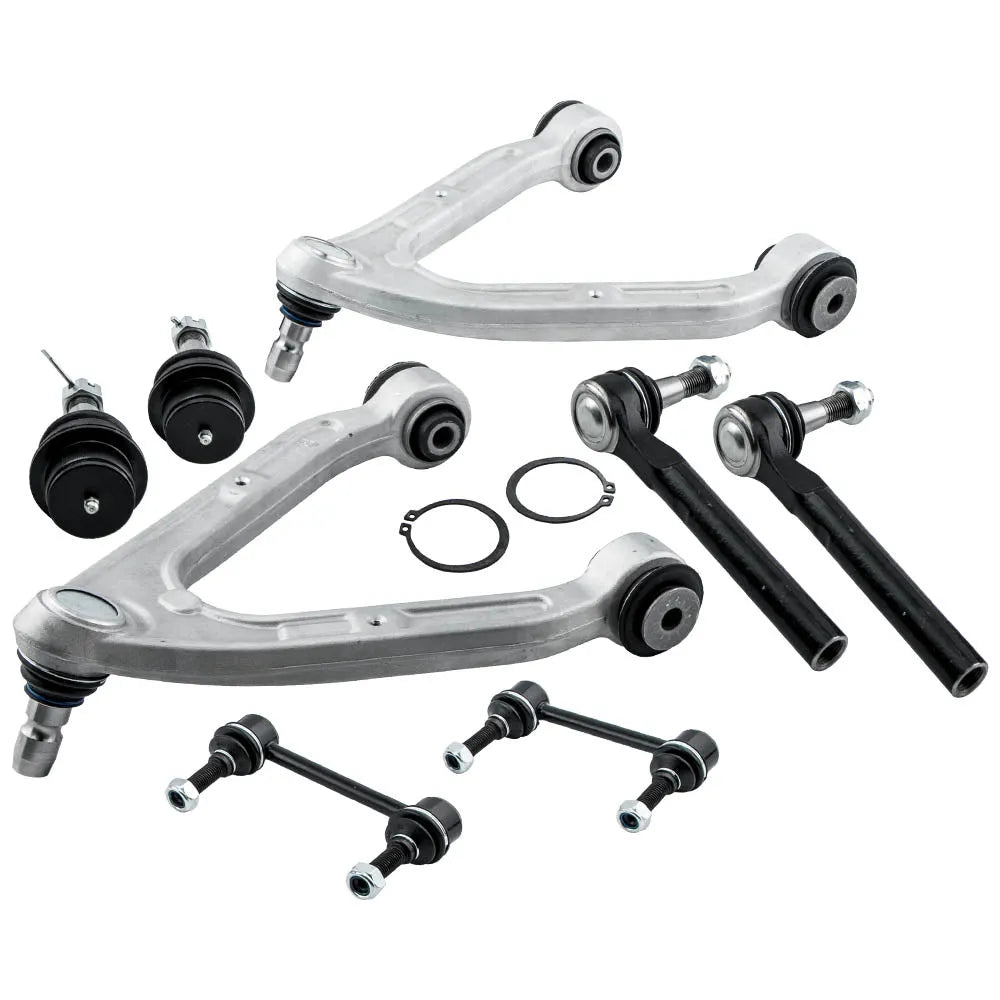 8pc Front Control Arm Ball Joint Sway Bar Link Tie Rod Steering Suspension Kit For Hummer H3 15082974 2006 2007 2008 2009 2010-BeeSpareParts