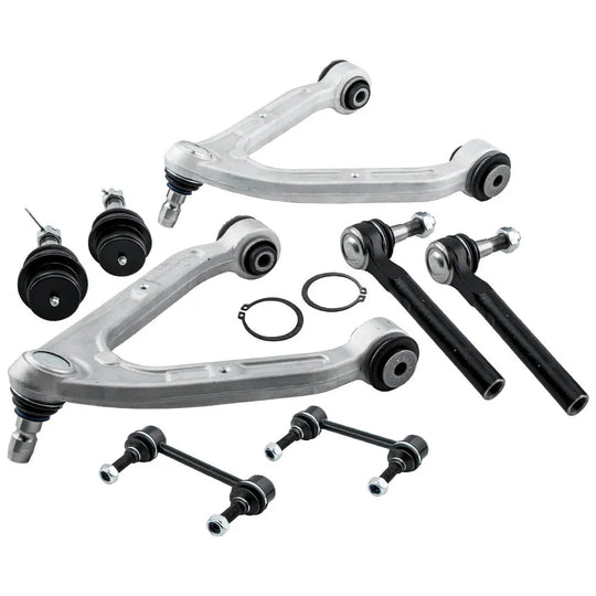 8pc Front Control Arm Ball Joint Sway Bar Link Tie Rod Steering Suspension Kit For Hummer H3 15082974 2006 2007 2008 2009 2010-BeeSpareParts