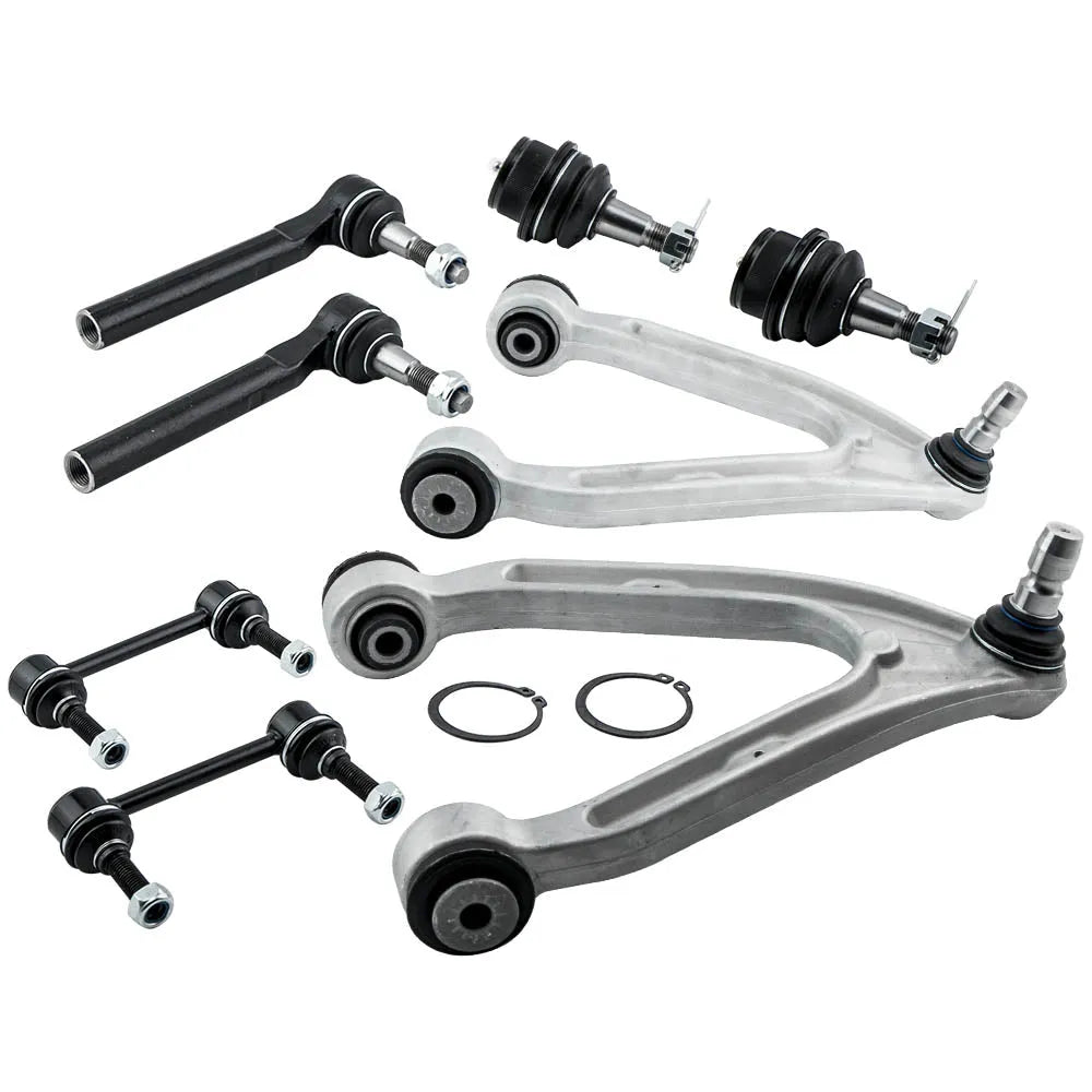 8pc Front Control Arm Ball Joint Sway Bar Link Tie Rod Steering Suspension Kit For Hummer H3 15082974 2006 2007 2008 2009 2010-BeeSpareParts