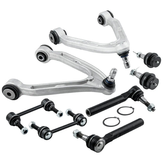 8pc Front Control Arm Ball Joint Sway Bar Link Tie Rod Steering Suspension Kit For Hummer H3 15082974 2006 2007 2008 2009 2010-BeeSpareParts