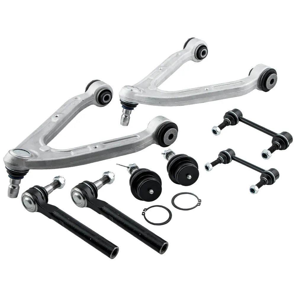 8pc Front Control Arm Ball Joint Sway Bar Link Tie Rod Steering Suspension Kit For Hummer H3 15082974 2006 2007 2008 2009 2010-BeeSpareParts