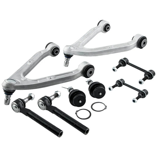 8pc Front Control Arm Ball Joint Sway Bar Link Tie Rod Steering Suspension Kit For Hummer H3 15082974 2006 2007 2008 2009 2010-BeeSpareParts