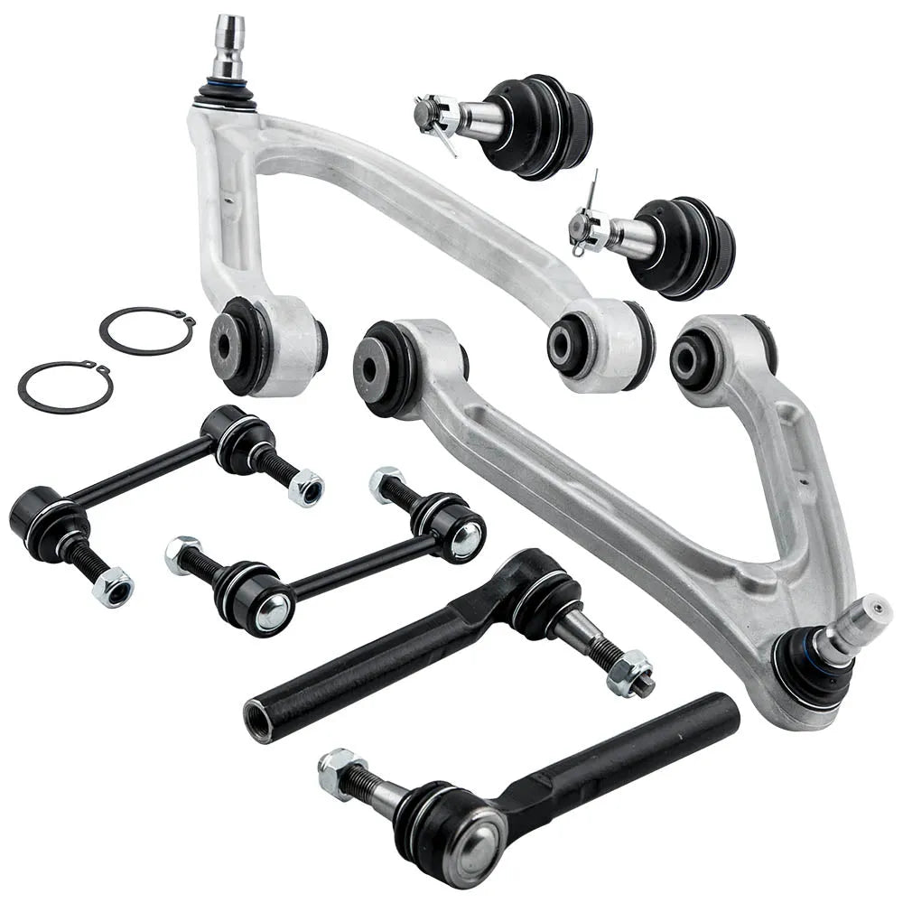 8pc Front Control Arm Ball Joint Sway Bar Link Tie Rod Steering Suspension Kit For Hummer H3 15082974 2006 2007 2008 2009 2010-BeeSpareParts