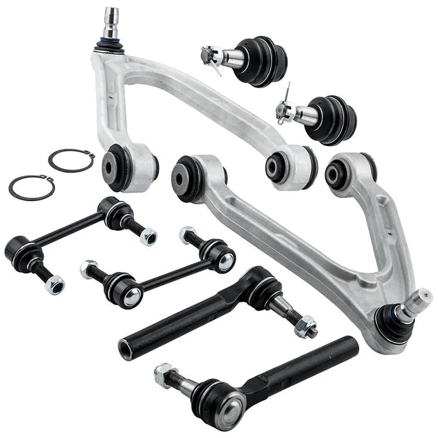 8pc Front Control Arm Ball Joint Sway Bar Link Tie Rod Steering Suspension Kit For Hummer H3 15082974 2006 2007 2008 2009 2010-BeeSpareParts