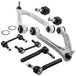 8pc Front Control Arm Ball Joint Sway Bar Link Tie Rod Steering Suspension Kit For Hummer H3 15082974 2006 2007 2008 2009 2010-BeeSpareParts