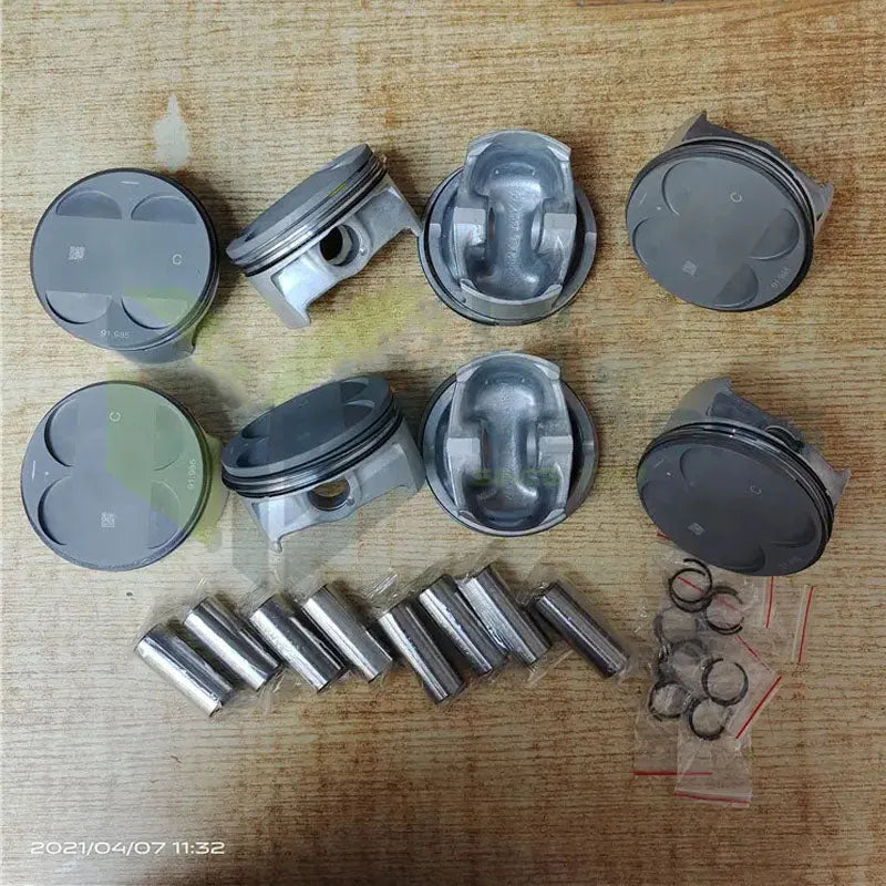 8PCS 11257519916 Car 8PCS Pistons and Rings Assembly Set For BMW 545i 645Ci N62B44 745Li N62B44A X5 4.4i 4.4L 47907640-BeeSpareParts