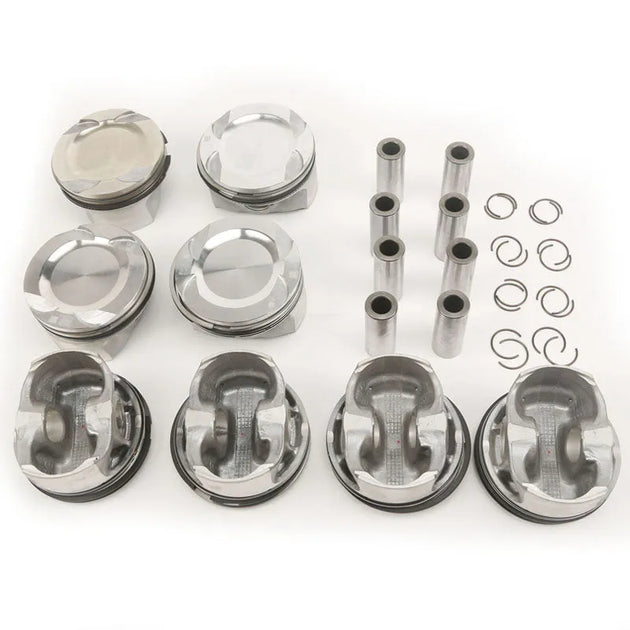 8PCS 8x Pistons &Rings Set 89mm Fit For BMW F02 F04 F07 F12 F13 E70 E71 N63B44A 4.4L-BeeSpareParts