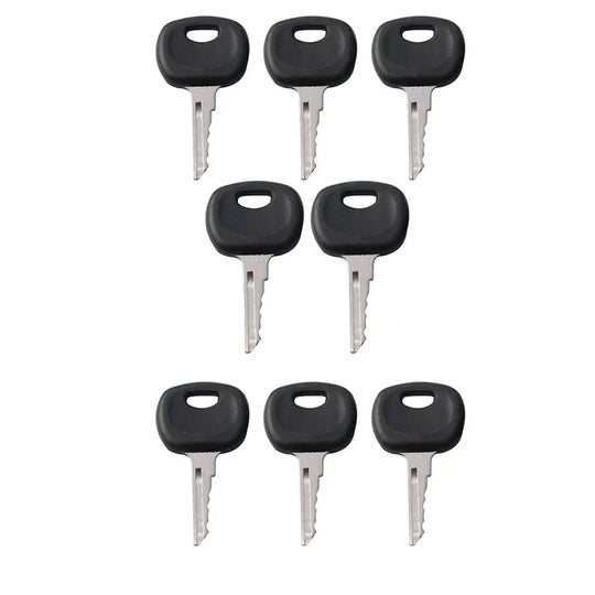 8pcs Ignition Key 5755026 14685 Starter Key Fit for Bomag Roller and Compaction Equipment-BeeSpareParts