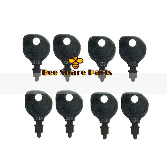 8PCS A24509 Heavy Equipment Key Fits old Case backhoes-BeeSpareParts