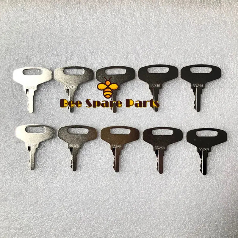 8pcs Construction Ignition Key 55240 66711-55240 Fit For Kubota B Series Tractors-Replacement Aftermarket Parts
