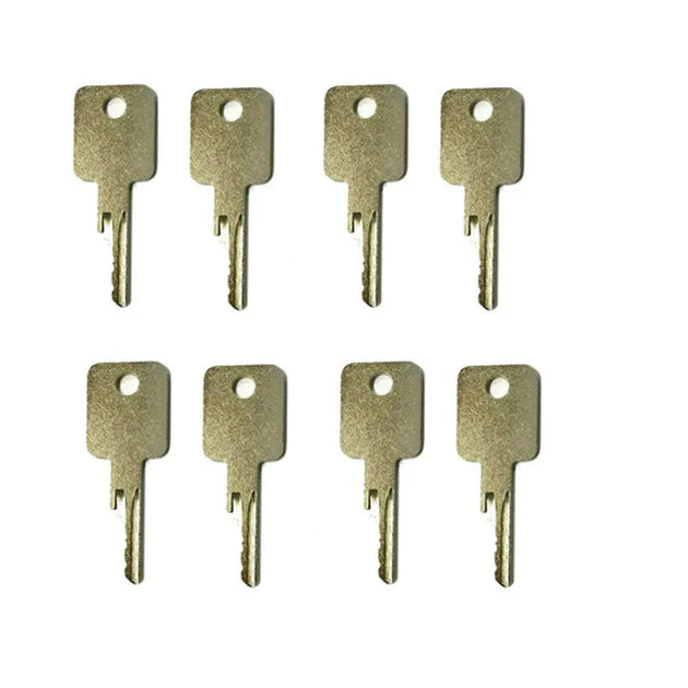 8PCS D250 Key Fit For Case Backhoe & Skid Steer Equipment Key-BeeSpareParts