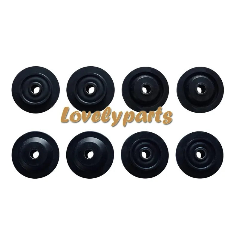 8Pcs Engine Mount Rubber Cushion Bumper Fit for Excavator KOBELCO SK200-8 SK250-8-BeeSpareParts