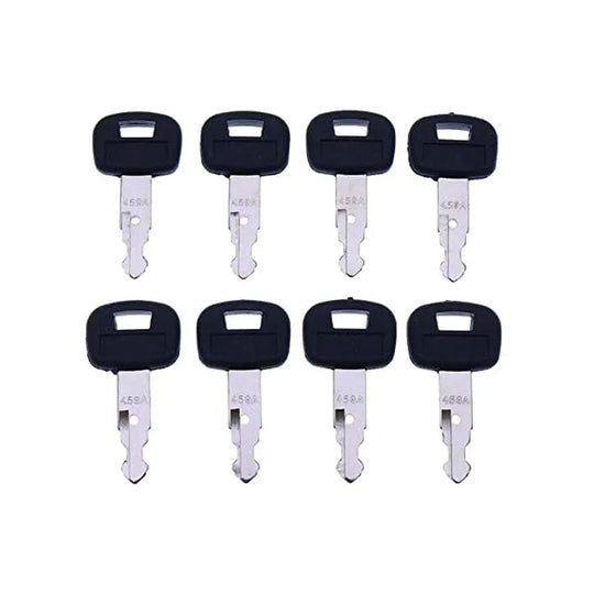8PCS Excavator Key KX121-3ST KX91-3S U35-S2 for RC411-53933 RC461-53930 Ignition Starter Key 459A-Replacement Aftermarket Parts
