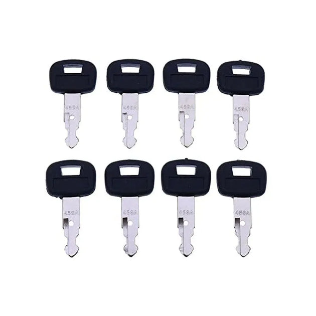 8PCS Excavator Key KX121-3ST KX91-3S U35-S2 for RC411-53933 RC461-53930 Ignition Starter Key 459A-Replacement Aftermarket Parts