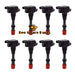 8PCS Front &amp; Rear Ignition Coil 30520-PWA-003 30521-PWA-003 fit For Honda CITY Civic 7 8 VII VIII JAZZ FIT 2 3 III 1.2 1.3 1.4-Replacement Aftermarket Parts