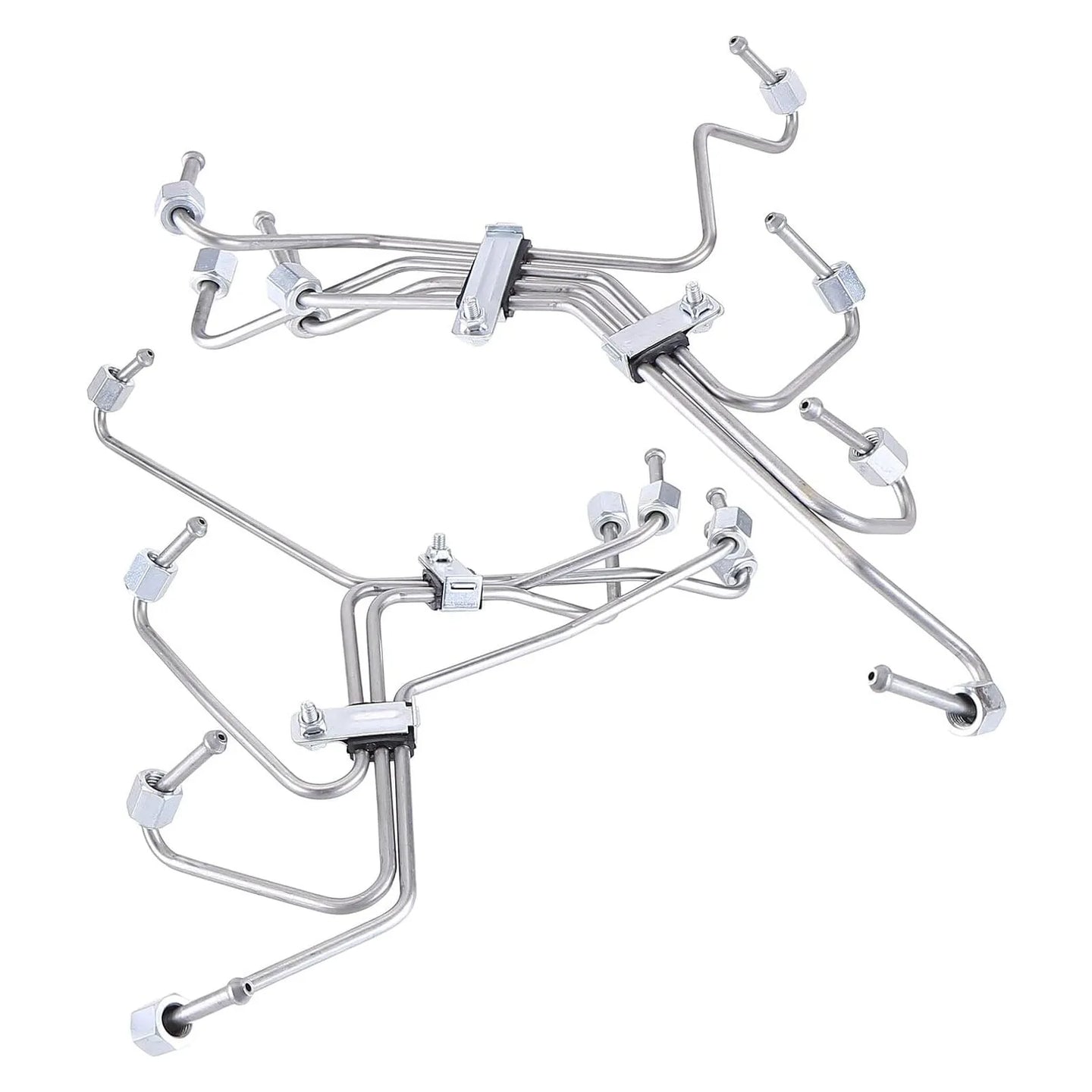 8PCS Fuel Injection Line DE8TZ-9A555A Compatible with 1983-1994 Ford F150 F250 F350 6.9L 7.3L Engine IDI Diesel F-Series Fuel Injection Lines Set Alloy Fuel Injector Hard Lines 1811001C1 DE8TZ9A555A-BeeSpareParts