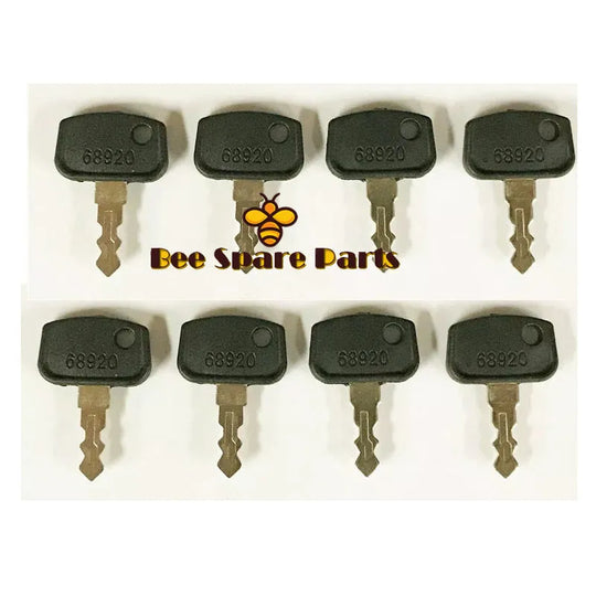 8PCS Heavy Equipment Construction Key PL501-68920 Fit for Kubota Compact Tractor-Replacement Aftermarket Parts