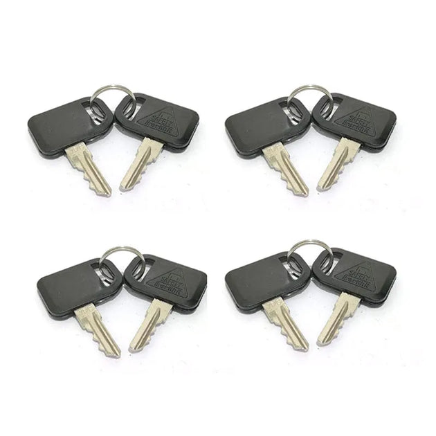 8PCS Heavy Equipment Ignition Key AM131841 - Replaces AM101600, AM102439, M76975 & M73153-BeeSpareParts