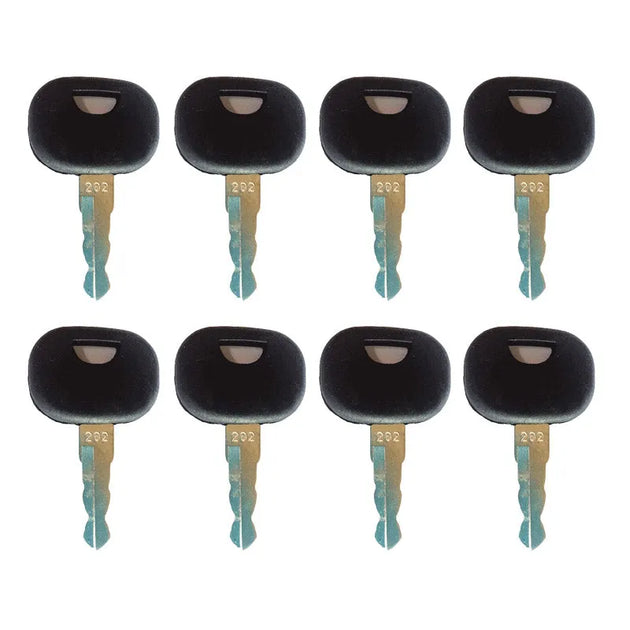 8PCS Heavy Equipment Key 2810191 202 Fit For Volvo Compact Loader-Replacement Aftermarket Parts