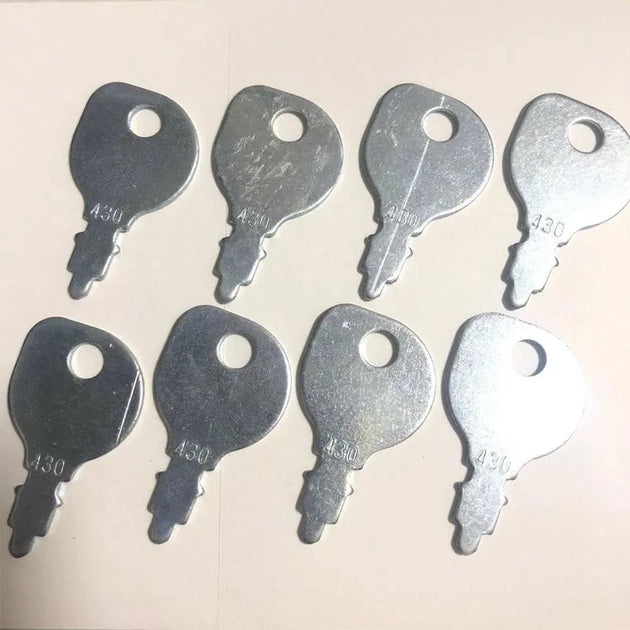 8pcs Heavy Equipment Key K1122-62130 Fit For Kubota T Series Model-Replacement Aftermarket Parts