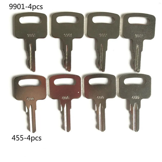 8pcs Mixed Manlift and Scissors Lift Ignition Key 455 & 9901 Fit for JLG Genie-BeeSpareParts