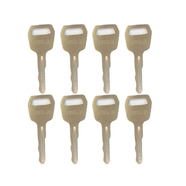 8PCS Older Toyota Forklifts Fits Toyota Forklift Ignition Key 511416-Ignition Keys-BeeSpareParts
