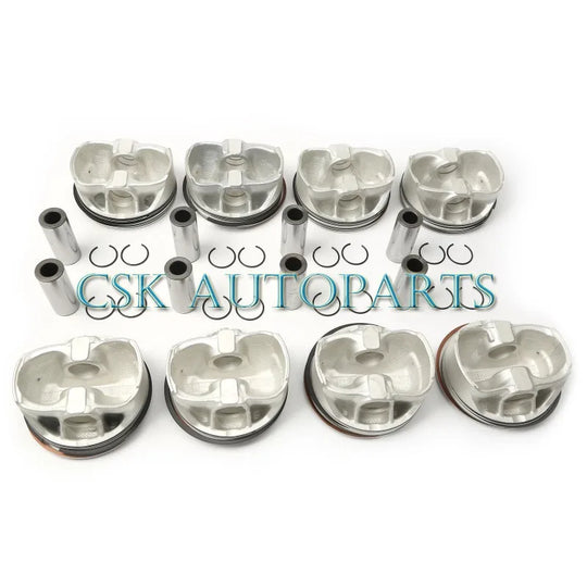 8Pcs Piston Rings Kit +Con Rods for Mercedes-Benz M278 CLS500 W166 W212 4.6T V8-BeeSpareParts